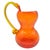 It rests with quiet brilliance, this stout little pitcher, its crackled tangerine glass glowing as if stitched from...