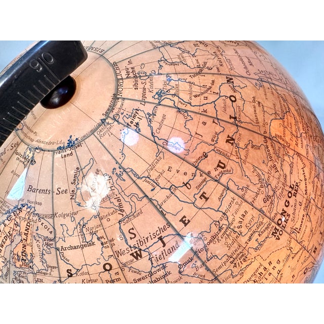 Vintage German Plastic Table Globe from Süd-West Verlag München, 1930s For Sale - Image 14 of 18