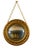 French Convex Witch Eye Mirror in Carved Giltwood, 19th Century For Sale - Image 3 of 7