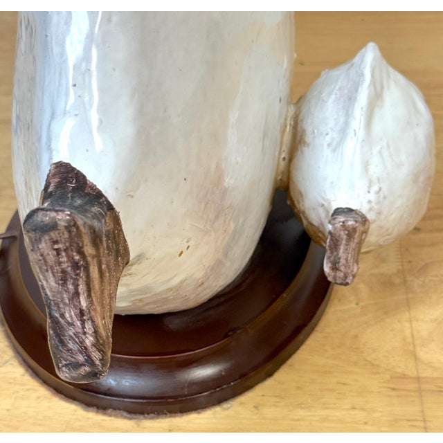 Mid-Century Modern Italian Pottery Fish Lamp by Ivo De Santis for Gli Etruschi, Florence, Large For Sale - Image 3 of 18