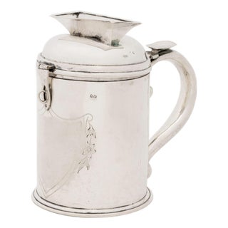 Austrian .800 Silver Tzedakah Box, 19th Century For Sale