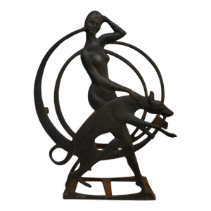 Rare 1920"s Cast Iron Magazine Rack