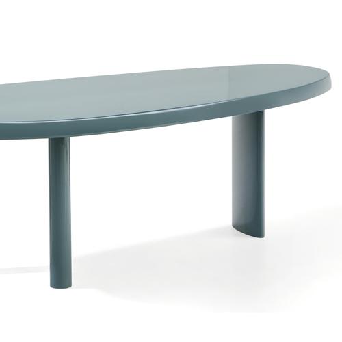 Sage green Forme Libre table designed by Charlotte Perriand in 1959. Relaunched by Cassina in 2011. Manufactured by...