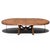 Simply stunning, an extra-large custom table made by Quatrain, a Dessin Fournir company. Handcarved from walnut in a...