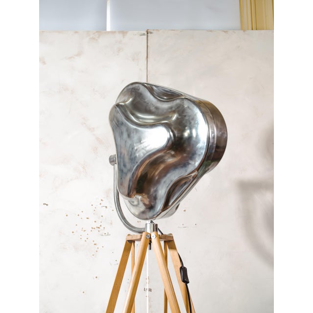 Hospital Surgical Spotlight Floor Lamp on Army Crutch Tripod from Heraeus Hanaulux London, 1990s For Sale - Image 18 of 18