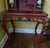 Early 20th Century Japanese Red Lacquer Kamakura-Bori Writing Desk and Chair Set Beautiful Floral Motif For Sale - Image 14 of 18