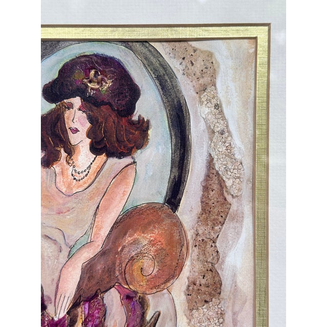 Beautiful original artwork by Linda Denison, hand-signed and numbered 23/40, indicating a limited edition production. The...