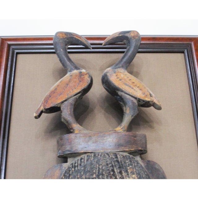 African Yaure Styled Wood Craved Mask Ivory Coast (B) For Sale - Image 4 of 11