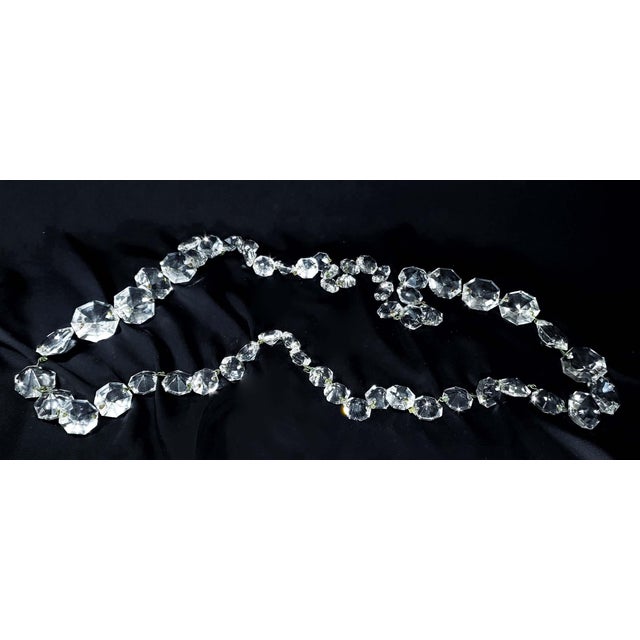 Transparent French Cut Crystal 2 Arm Candelabra Lamp Style of Baccarat For Sale - Image 8 of 10