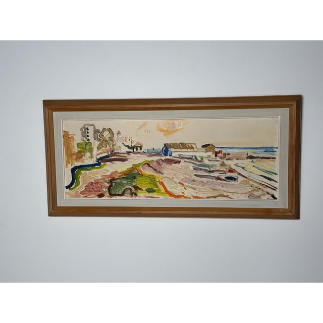 Mid-Century Modern Olle Blomberg, Marbella, 1969, Oil on Canvas, Framed For Sale - Image 3 of 17