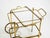 Neoclassical Brass Bar Cart with Glass Trays from Maison Jansen, 1960s For Sale - Image 10 of 18