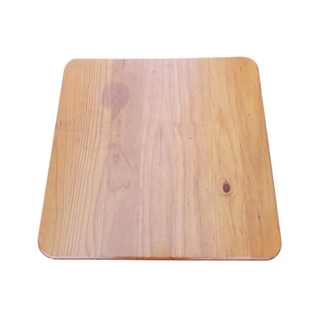 Vintage Arts and Crafts Country Style 1980s Solid Pine Side Table For Sale In Washington DC - Image 6 of 8