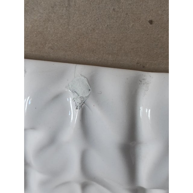 1970s Ceramic Leaves Photo Frame from Manises, 1970s For Sale - Image 5 of 6