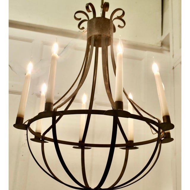 Large Blacksmith Ballon Light, 1970s For Sale - Image 3 of 8
