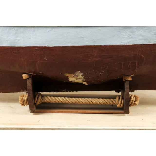 19th Century Swedish Ship Model on Stand For Sale - Image 9 of 9