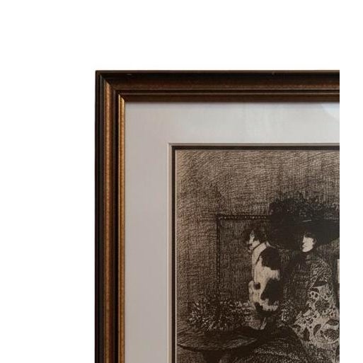 Figurative Late 20th Century "Woman in Brown" S/N Lithograph by Barbara A. Wood For Sale - Image 3 of 7