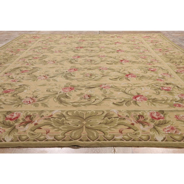 Vintage Chinese Aubusson Rug, 08'10 X 12'03 For Sale - Image 9 of 10