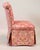 Late 20th Century Set of Four Late 20th Century Upholstered Slipper Chairs With Floral Silk Brocade For Sale - Image 5 of 7