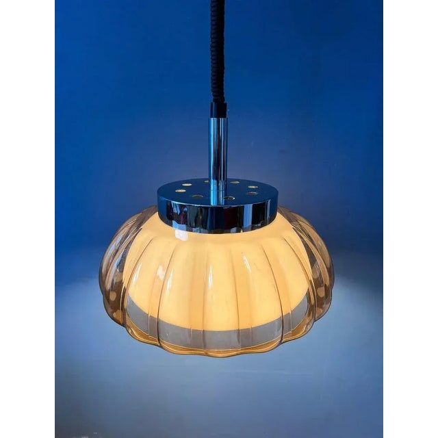 Metal Mid-Century Space Age Pendant Lamp For Sale - Image 7 of 11