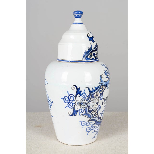 Late 19th Century 19th Century Delft Faience Apothecary Jar For Sale - Image 5 of 12