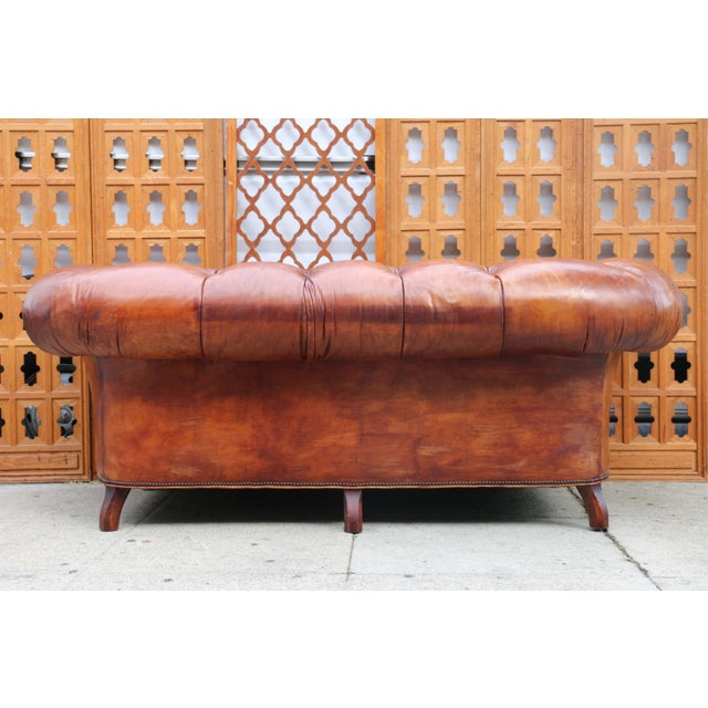 ソファ　vintage brown XIZZI Theseus 74.02-in Vintage Brown Faux Leather Sofa