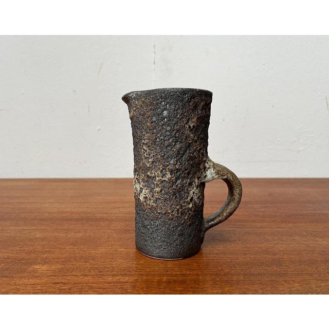 Mid-Century Brutalist West German Pottery WGP Fat Lava