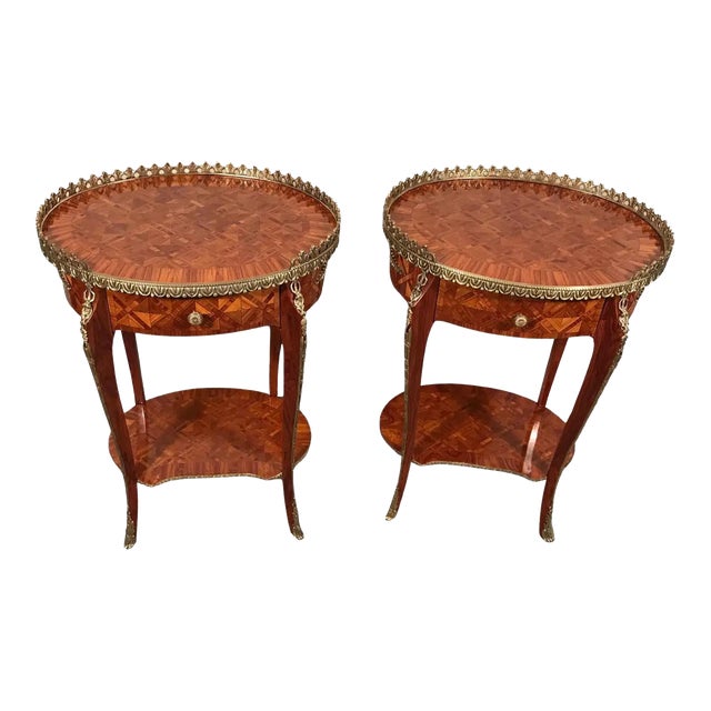 Pair of Napoleon III Side Tables, 19th Century For Sale