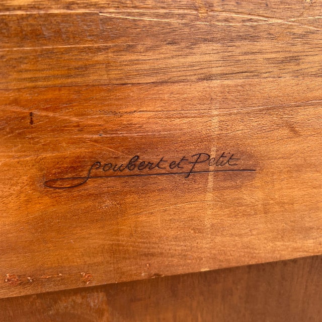 Art Deco Burled Elm & Marble Top Sideboard by René Joubert Et. Philipe Petit for Dim For Sale - Image 12 of 13