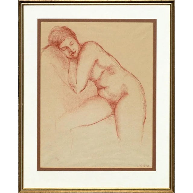 Paper $575 S. LeDrew Sleeping Nude Figurative For Sale - Image 7 of 7