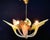 Mid 20th Century Italian Murano Style Art Glass Leaf Chandelier in Amber and Brown – 6 Light For Sale - Image 6 of 9