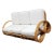 Restored Mid-Century Frankl Style Rattan Three-Strand Full Pretzel Livingroom Set For Sale - Image 4 of 12