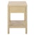 Tan Apis Raffia 1 Drawer 1 Shelf Accent Table in Natural For Sale - Image 8 of 9