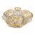 Vintage Gold Gilt & Glass 3-Section Divided Candy Dish With Lid For Sale