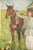 Green Grace B. Keogh "Woman and Horse" Painting For Sale - Image 8 of 11