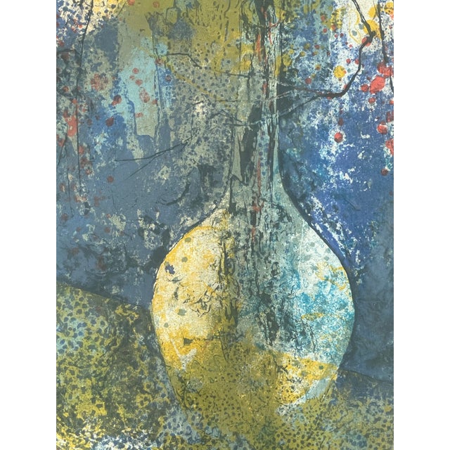 1960s 1960s Signed Hoi Lebadang Floral Lithograph "Epreuve D'artiste" Artist Proof For Sale - Image 5 of 12