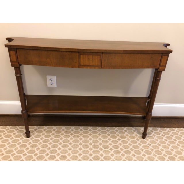 Henredon Console Table With 2 Drawers Chairish
