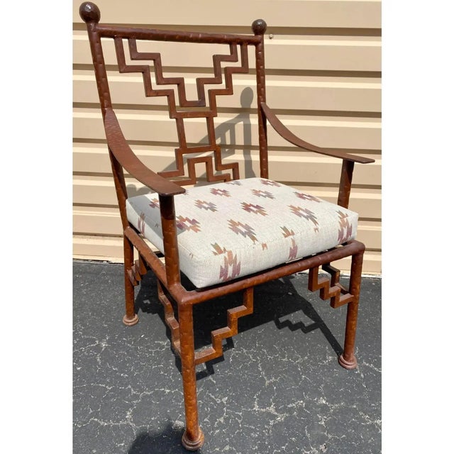 Industrial Steel Dining Table + 3 Ziggurat Chairs For Sale - Image 14 of 18