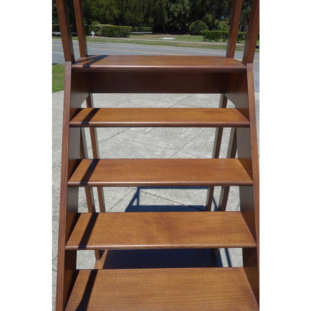 Oak Library Ladder For Sale - Image 5 of 7