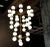 Large Brass and Frosted Glass Chandelier, 2000s For Sale - Image 6 of 7