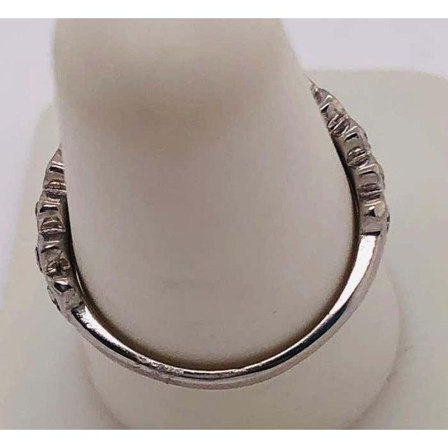 14 Karat White Gold Diamond Wedding Band Anniversary Bridal Ring 0.75 TDW For Sale - Image 9 of 9