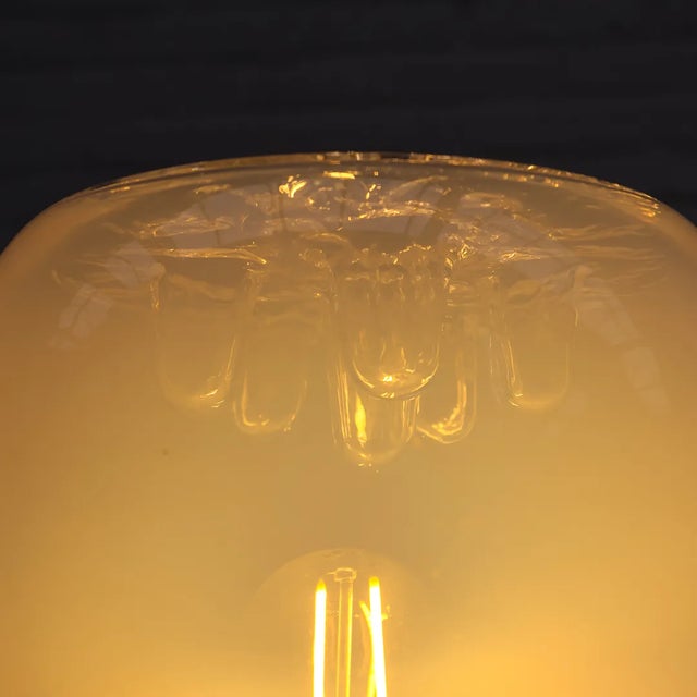 Glass Italian Space Age Glass Table Lamp, 1970s For Sale - Image 7 of 8