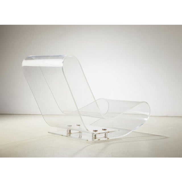 Minimalist lcp lounge chair, designed by maarten van severen in 2002 for kartell italy. the chair is made of a single...