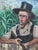 Early 20th Century American Oil Painting of a Farmer Waiting in a Corn Field. For Sale In West Palm - Image 6 of 12