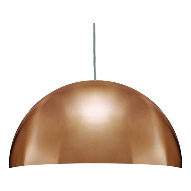 Sonora Medium Gold Suspension Lamp by Vico Magistretti for Oluce For Sale