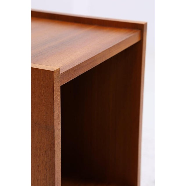 Brown Vintage Danish Teak Bookcase For Sale - Image 8 of 11
