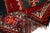 Antique Gabbeh Geometric Red and Blue Wool Persian Rug For Sale In New York - Image 6 of 7