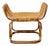 Vintage Italian Bamboo and Wicker Ottoman, 1950s For Sale