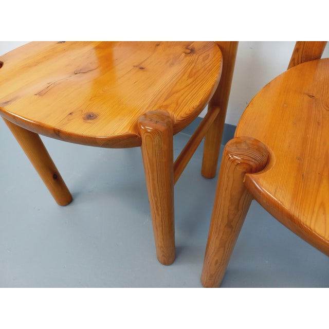 Tan Vintage Scandinavian Pine Chairs from Rainer Daumiller, 1970s, Set of 2 For Sale - Image 8 of 18