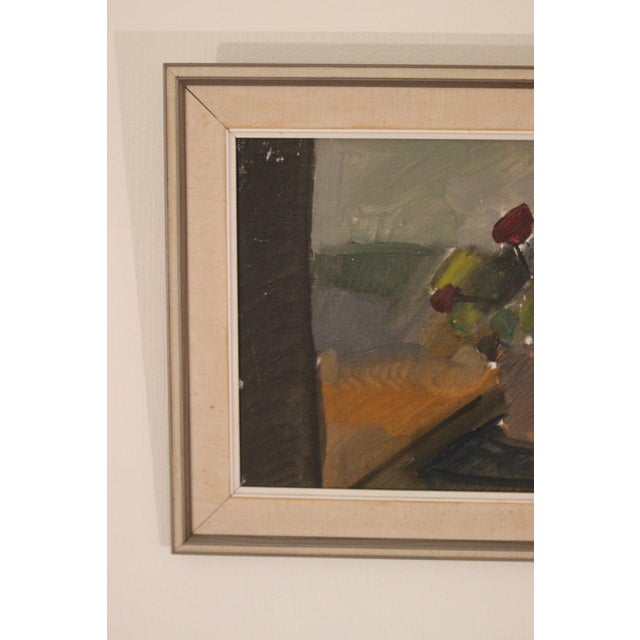 B. Sjööberg, Flower Motif, 1950s, Oil on Canvas, Framed For Sale - Image 11 of 18