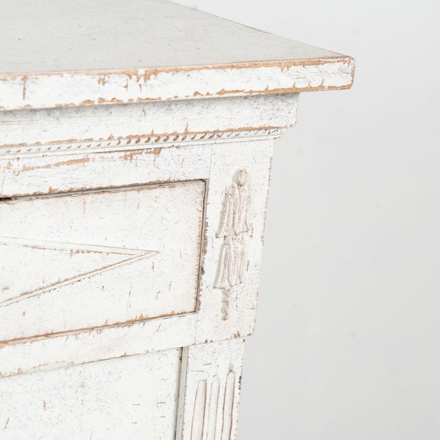 19th Century Swedish White Painted Gustavian Sideboard For Sale - Image 14 of 17